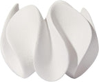 White Abstract Resin Sculpture – Modern Home Décor