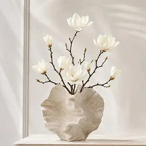 Modern Sculptural Ceramic Vase – Textured Home Décor