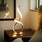 Modern Spiral LED Table Lamp with Touch Dimming