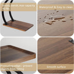 2-Tier C-Shaped End Table for Sofa – Space-Saving Design
