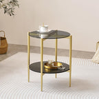 Round Modern End Table – Mid-Century Side Table