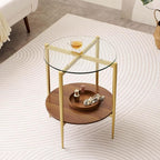 Round Modern End Table – Mid-Century Side Table