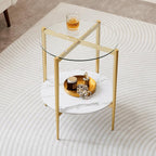 Round Modern End Table – Mid-Century Side Table